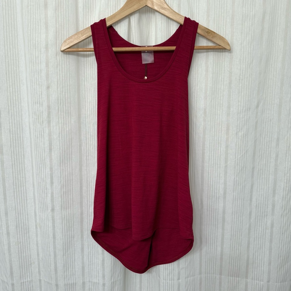 NWT🌺 Calia Twist Back Dark Burgundy Red Performance Workout Tank